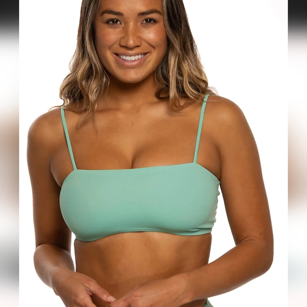 NWOT Jolyn X Eryn Krouse 'Chika' bandeau bikini top size XS, Oasis